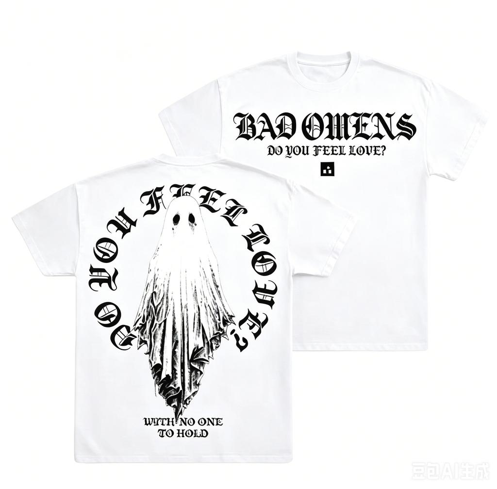 Bad Omens Do You Feel Love Tour 2026 Unisex Tshirt Retro Rock Y2k Gothic 100%Cotton O-neck Sh