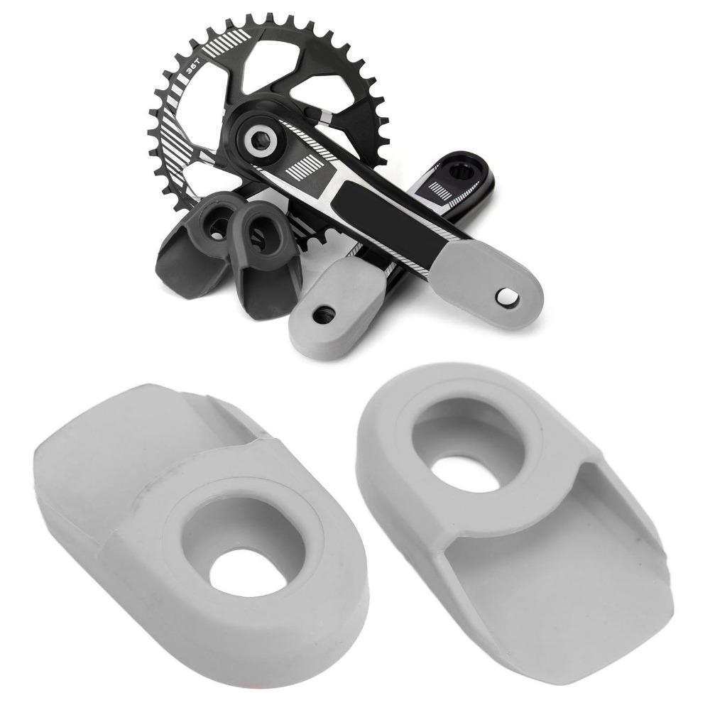 2PCS Anti-Friction Bicycle Crank Protector Soft Bike Crank Boot  For Mountain Bike,Road Bike