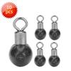 10pcs/pack Fishing Tackle Running Slider Bead Swivel Pulley Line Rig Black