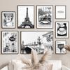 Wall Art Canvas Painting Black White Paris Towel Cafe Store Vintage Car Nordic Posters And Prints Wall Picture Living Room Decor