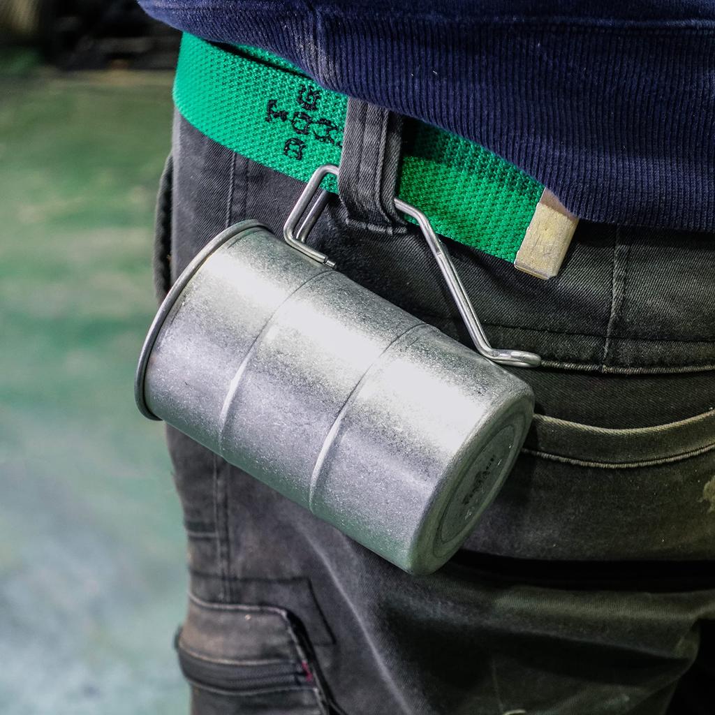 VINTAGE INOX Drum Made in Japan Perfect for outdoor and Stainless steel with an aged Unbreakable and dishwasher Mug, 400ml, [Official Product]. cafes,