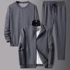 Spring And Autumn Sports Suit Men 'S Large Size Casual Sportswear 3 -Piece Set