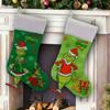 Grinch Christmas Stocking & Tree Skirt Set with Chair and Wine Bottle Covers