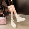 Женские кроссовки на платформе, парусиновые туфли, персонализированные люксовые каблуки, скейтборд, шнуровка, повседневные уличные кроссовки
