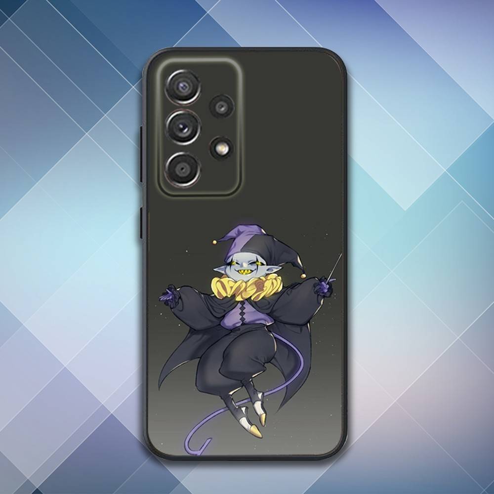 Чехол для телефона J-Jevil Deltarune Game для Samsung S25, S24, S21, S22, S23, S30, Ultra, S20, Plus, Fe, Lite, Note, 10, 9, 5G Черный