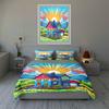 Colorful countryside scenery. Bedding Duvet cover sets Duvet covers Pillowcases gifts (1 * Duvet Cover 2 * Pillowcases, without duvet insert)