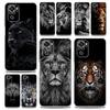 Black Cheetah Tiger Lion Animals Phone Case For Xiaomi Redmi Note 12 11 9S 9 8 10 Pro Plus 7 8T 9C 9A 8A K40 Gaming Clear Cover