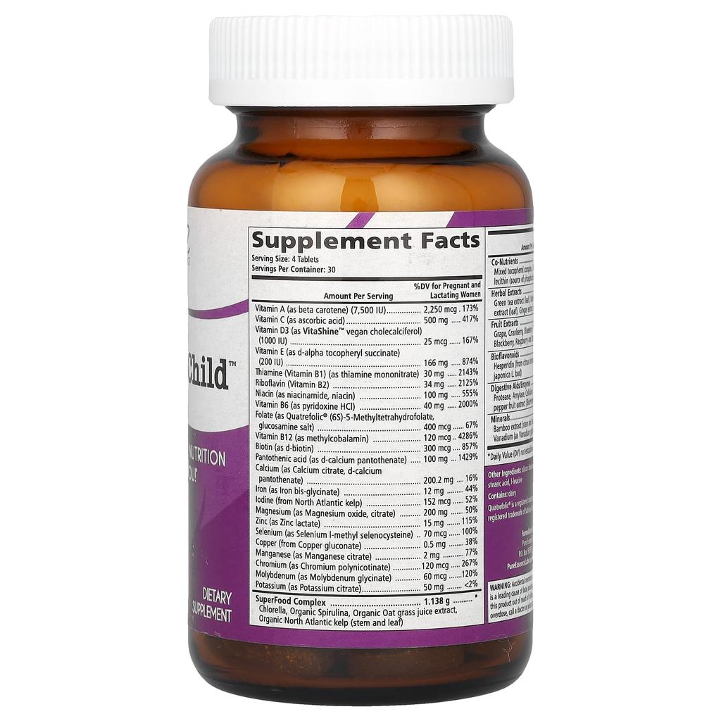 Pure Essence, Mother & Child, 120 tablets