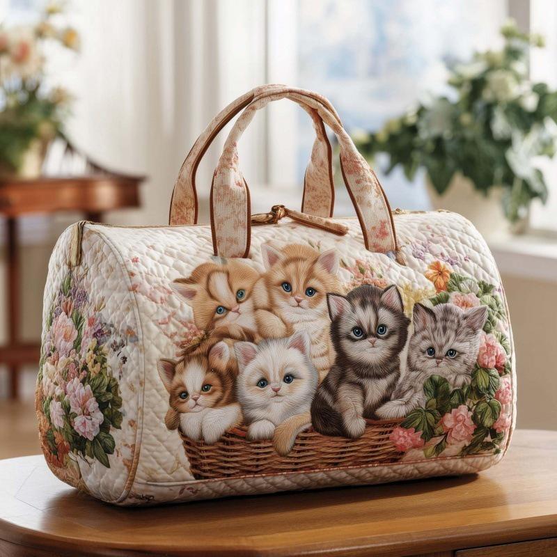 3D Cat Series Women's Travel & Yoga Handbag