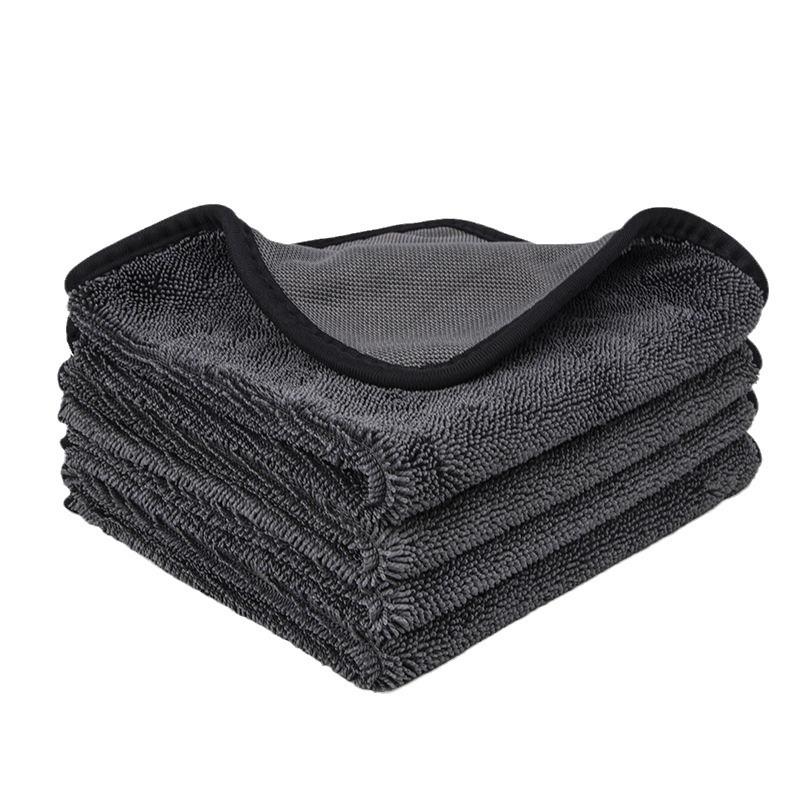 New Thick 600gsm Twist Pile Cotton Microfiber Cloth for Cars Washing Towels Car Cleaning Cloth Rags