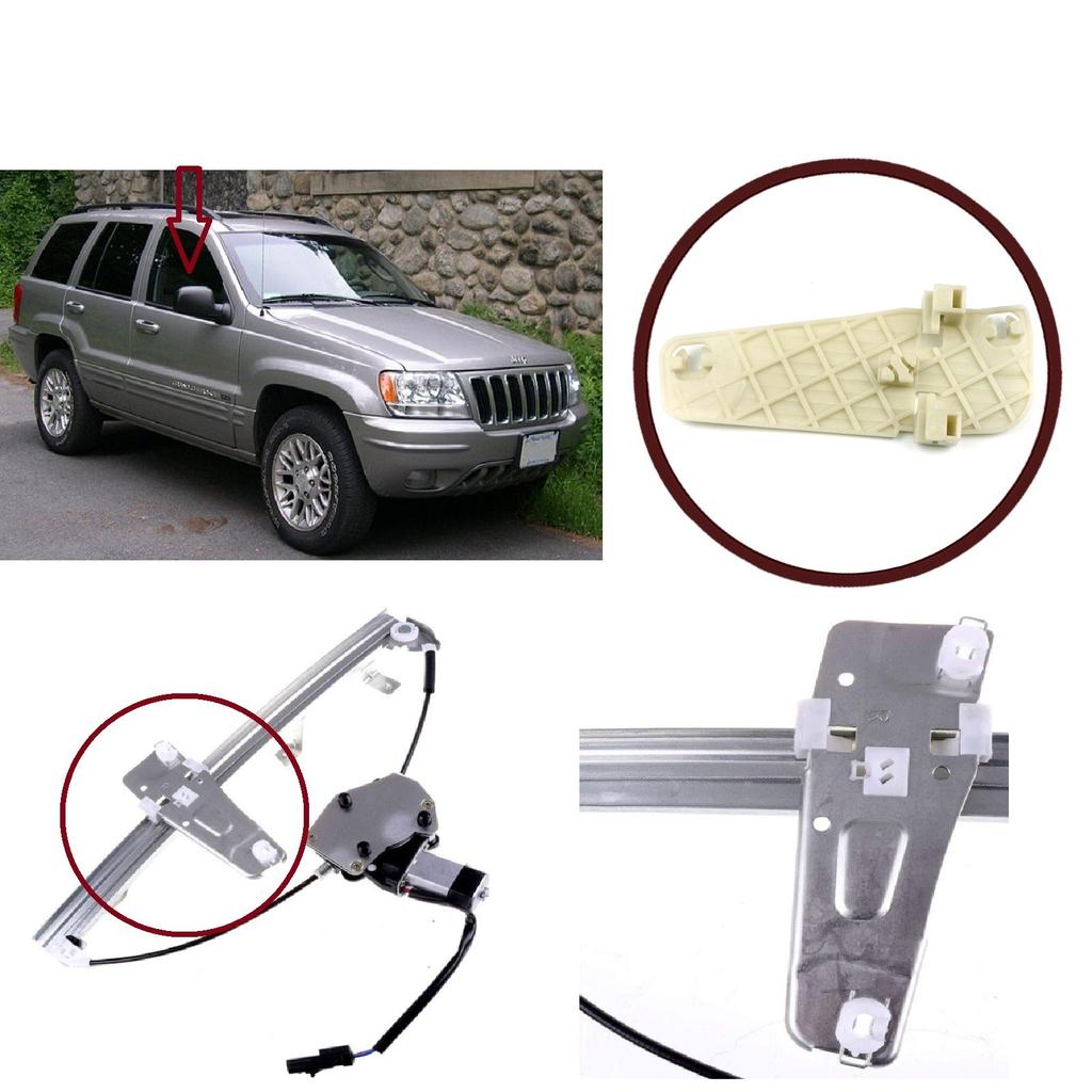EWR5429 регулятор стеклоподъемника ремонт зажимы кронштейн передний правый 55076466AB для Jeep Grand Cherokee MK2 WJ WG