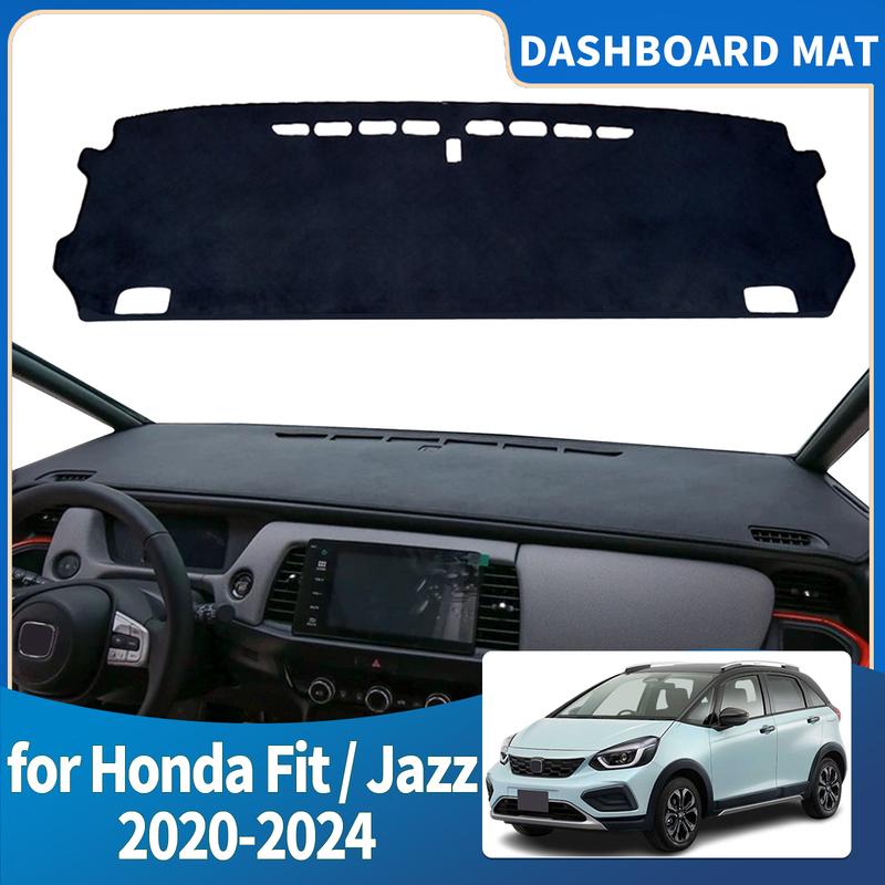 Подходит для Honda Fit Jazz 2024 Коврик на панель приборов Чехол на приборную панель Защитный ковер Автоаксессуары DashMat Солнцезащитный коврик