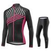 Lightweight Long Sleeve Cycling Set Women Men Bike Riding Outfit With Padded Shorts