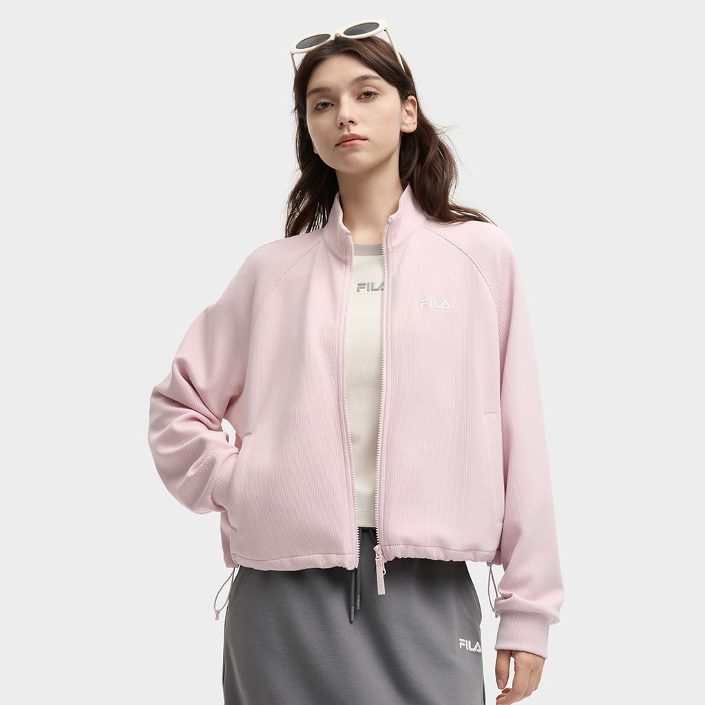 Fila Оригинальная модная универсальная вязаная куртка с длинным рукавом женская куртка F11W539501F-PK