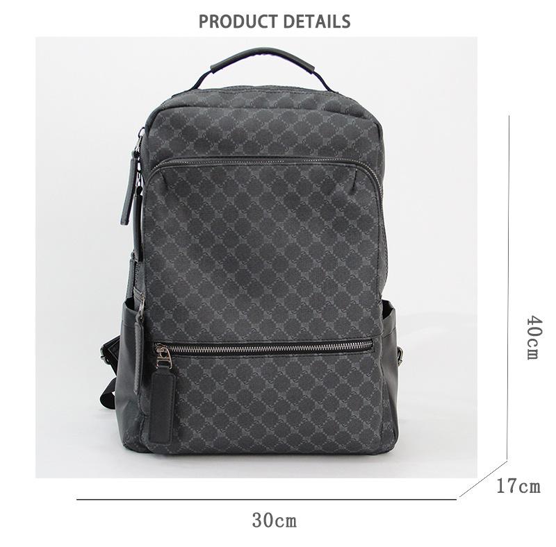 Трендовый корейский клетчатый рюкзак большой вместимости для мужчин и студентов
