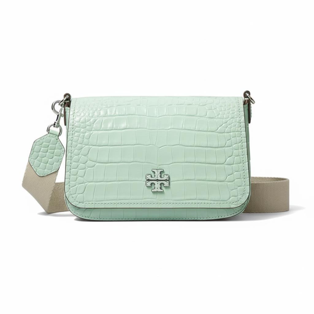 Tory Burch Thea Logo Flap Design Crossbody Bag Women bags Green 153465-315