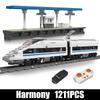 MOULD KING 12021 CRH Train Building Block Technical RC Electric Railway Track Kids Bricks Toys Christmas Gifts Birthday Present