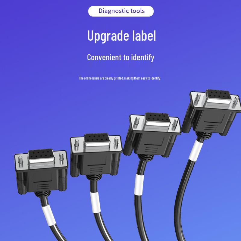 ZONWAN OBD-II to 6-Port DB9 RS232 Diagnostic Cable