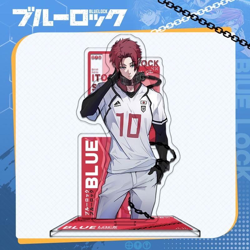 Серия персонажей Blue Lock 16 см, стендовый дисплей, Йисаги Ёити, Бачира Мегуру и Нагиширо Джин, гуманоид