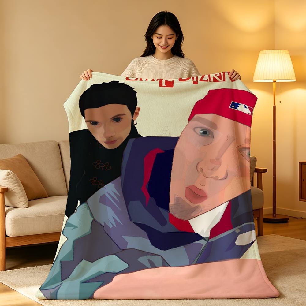 Плед L-Limp B-Bizkit Throw из высокоплотного короткого плюша, мягкий, приятный для кожи, для дивана, для сна, в комнате с кондиционером