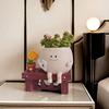 Sunflower Smiling Face Planter Pot Resin Cartoon Head Flowerpot Indoor Outdoor Cactus Succulent Plants Container