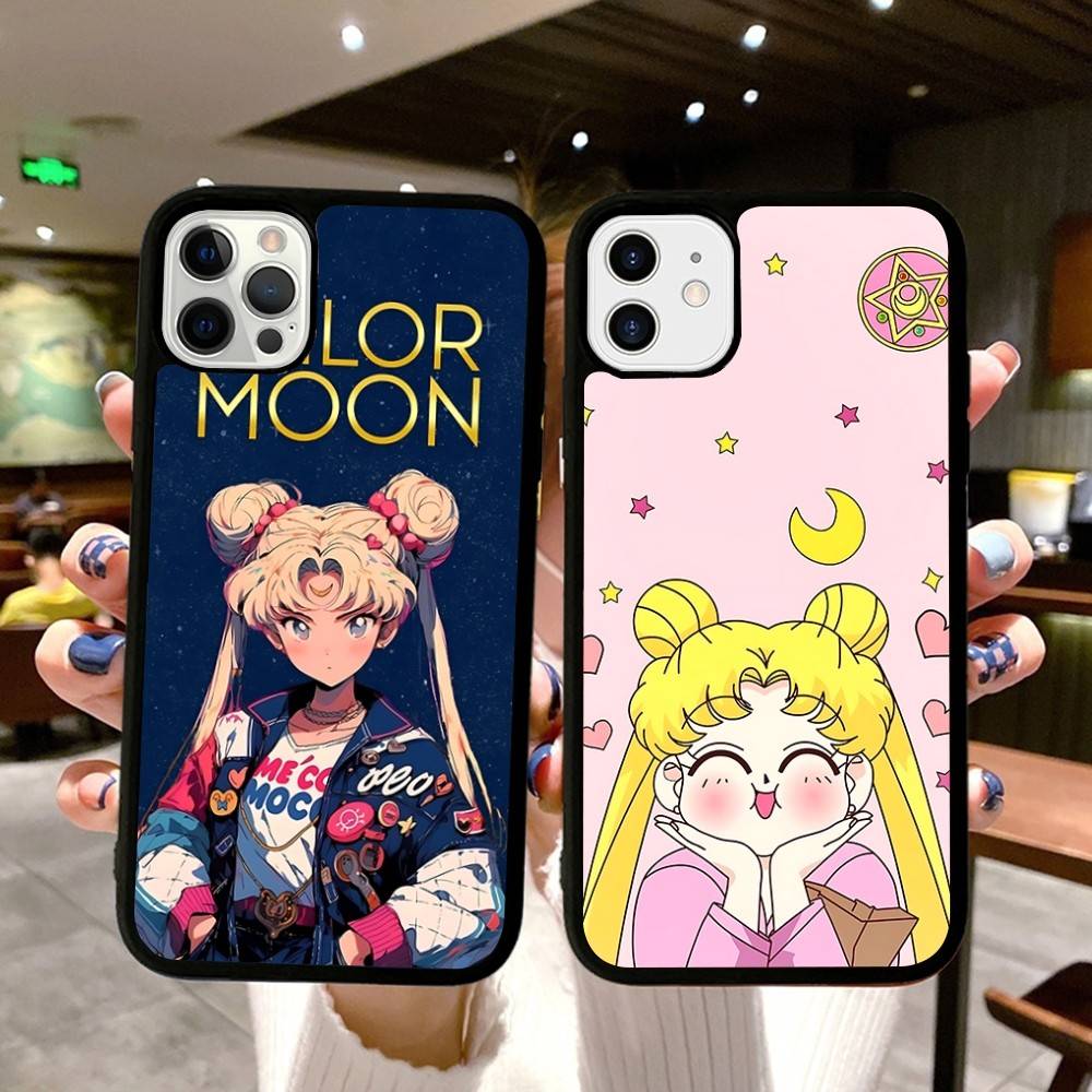 S-Sailors Anime Moon For IPhone 17 16 Pro Max Air 15 14 13 12 Mini Plus 11 Hard PC+TPU Phone Back Cover