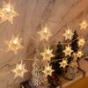 1.5m Snowflake LED String Fairy Light Garland Christmas Lights Xmas Tree Holiday Wedding Party Room Decoration Lamp Noel Navidad