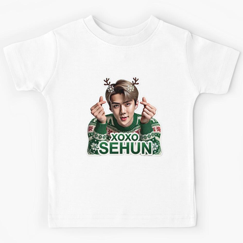 Sehun Holiday Sticker | XOXO Festive Collectible for EXO-Ls Kids T-Shirt