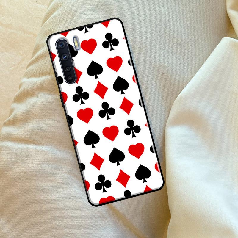 Пики Покер Игральные Карты Туз Искусство Для OPPO A74 A54 A94 A15 A17 A77 A79 A58 A78 A98 A5 A9 A16 A76 A96 A52 A72 A53S A57S Чехол