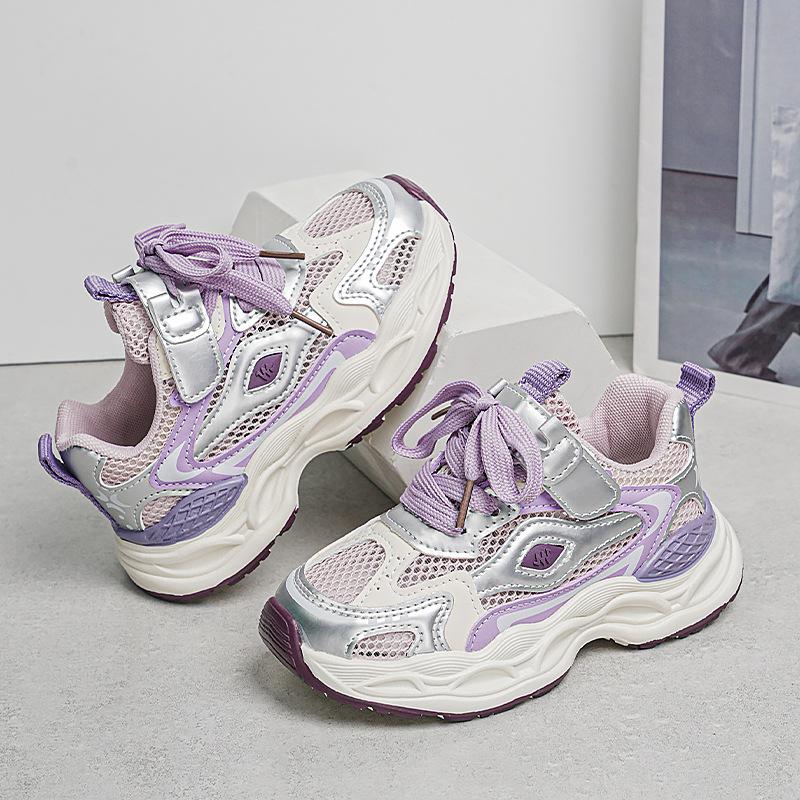 Children's sports shoes girls shoes running shoes new female treasure dad shoes student casual shoes soft sole spring