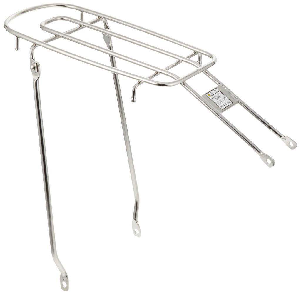 BRIDGESTONE Rear Carrier for W-Frames, 27-Size, Child Seat Mountable/Class 27, Stainless Steel, Dowel Mounting, CRL727SU, P5188, F140615SU