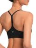 Yvette Sports Yoga Bra Size Black Women's Bra, Padded, Wireless, Y-Back, Moisture-Wicking, Quick-Drying, Stylish, Wear, Camisole, Top, M,