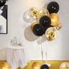 30Pcs 10/12 Inch White And Golden Balloons Pearl White Balloons Golden Confetti Balloons For Birthday Weddings Anniversary Party 5