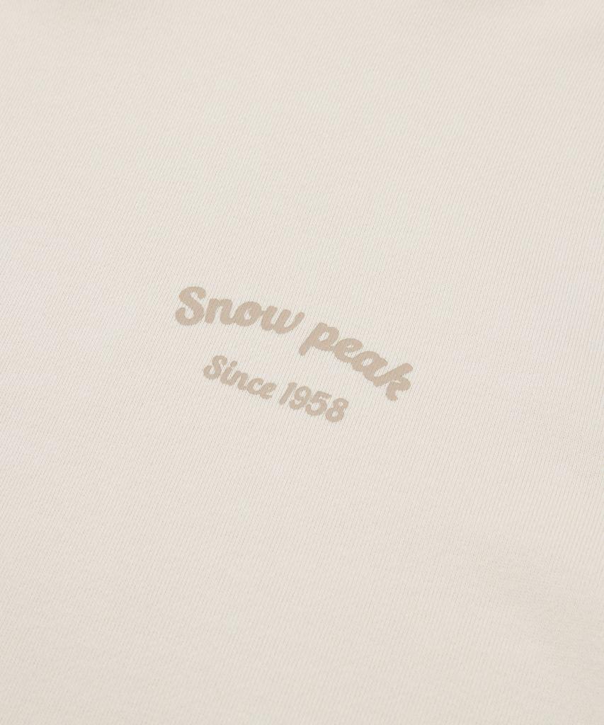 Женская худи Snowpeak Apparel с надписью, полуукороченная (S24Fwfhd63) Кремовый цвет