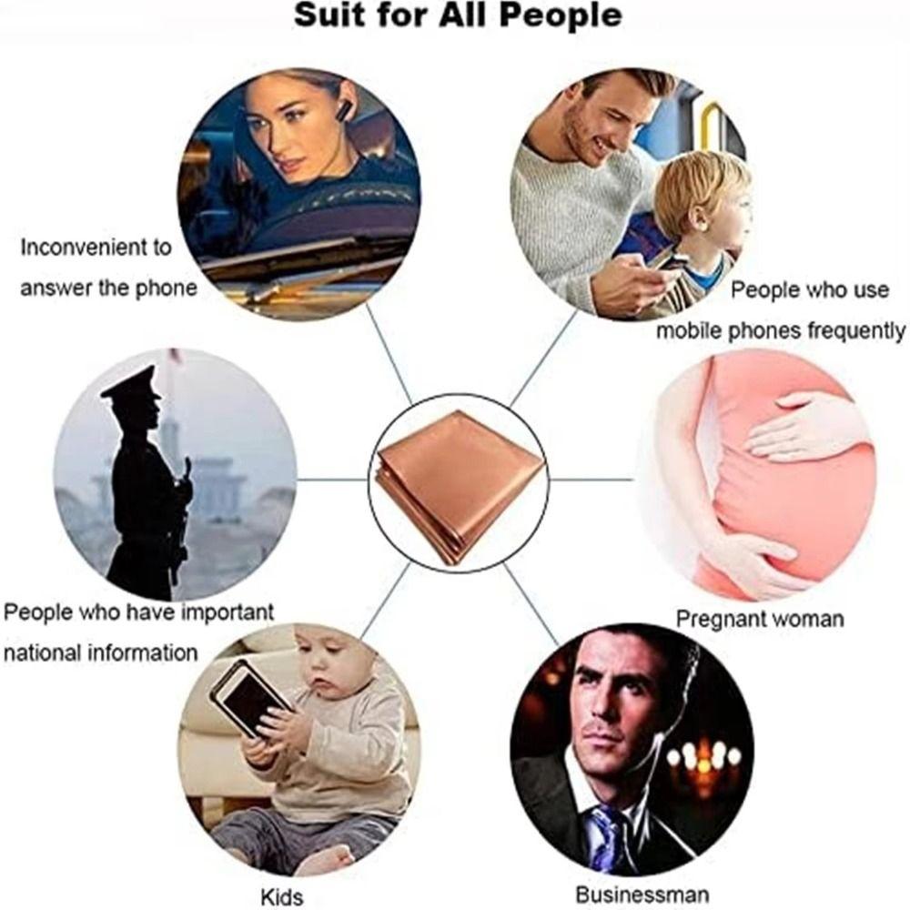 Copper Polyester Anti-Radiation Cloth 1.1x1Meter Conductive Copper Fabric