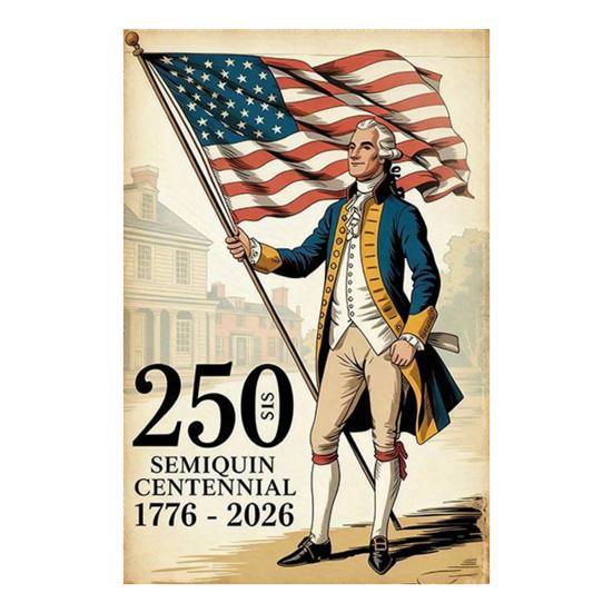 Флаг Сада Свободы Америки к 250-летию Патриотический Баннер 250 Лет Знак для Двора 4 июля