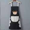 Summer Thin Waterproof & Oil-Proof Kitchen Apron with Hand Wiping Feature - Cute, Fashionable Design and Wider Waist for Stir-Fry Cooking