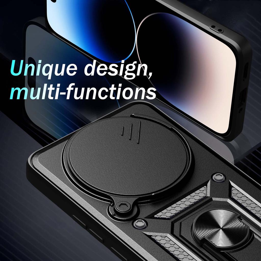 Бронированный защитный чехол с магнитным кольцом для Redmi Note 14 13 Pro Plus 4G 5G чехол для телефона с защитой камеры