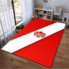 Canadian Soccer Logo Red Rug Design Non-slip rug suitable for living room and bedroom sofas.