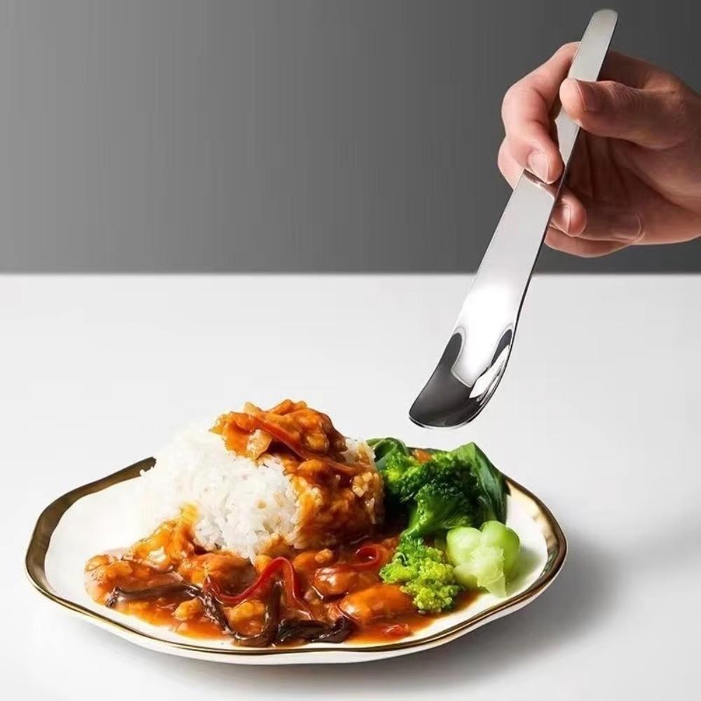 Thickened Handle Ice Cream Spoon Stainless Steel Yogurt Spoon Dessert Spoon Coffee Mixing