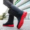Fashion Fashion Tall Rain Boots Men's Outdoor Non-Slip Waterproof Shoes Wear-Resistant Construction Site Couple Rain Boots Rubber Shoes