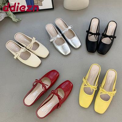 Модные женские шлепанцы, женские тапочки, обувь с увеличением высоты, модные шлепанцы-балетки с бантом-бабочкой, женские шлепанцы, сандалии, обувь, мюли