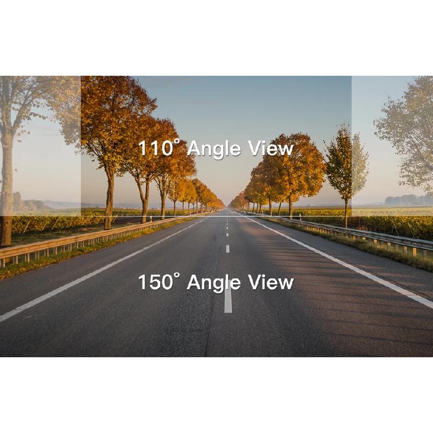 AZDOME M300-335R Dash Cam 1296P WiFi Car DVR Voice Control 150° Wide View Hidden Cam Night Vision G-Sensor 24H Parking Monitor