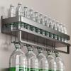 Rotatable Carbon Steel Wall-Mounted Kitchen Shelf with Drawer