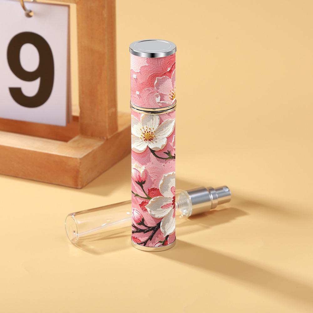 Пульверизатор из ПУ кожи, Флакон-атомайзер для цветочных духов, Контейнер для аромата с ультрадисперсным распылением, Для путешествий