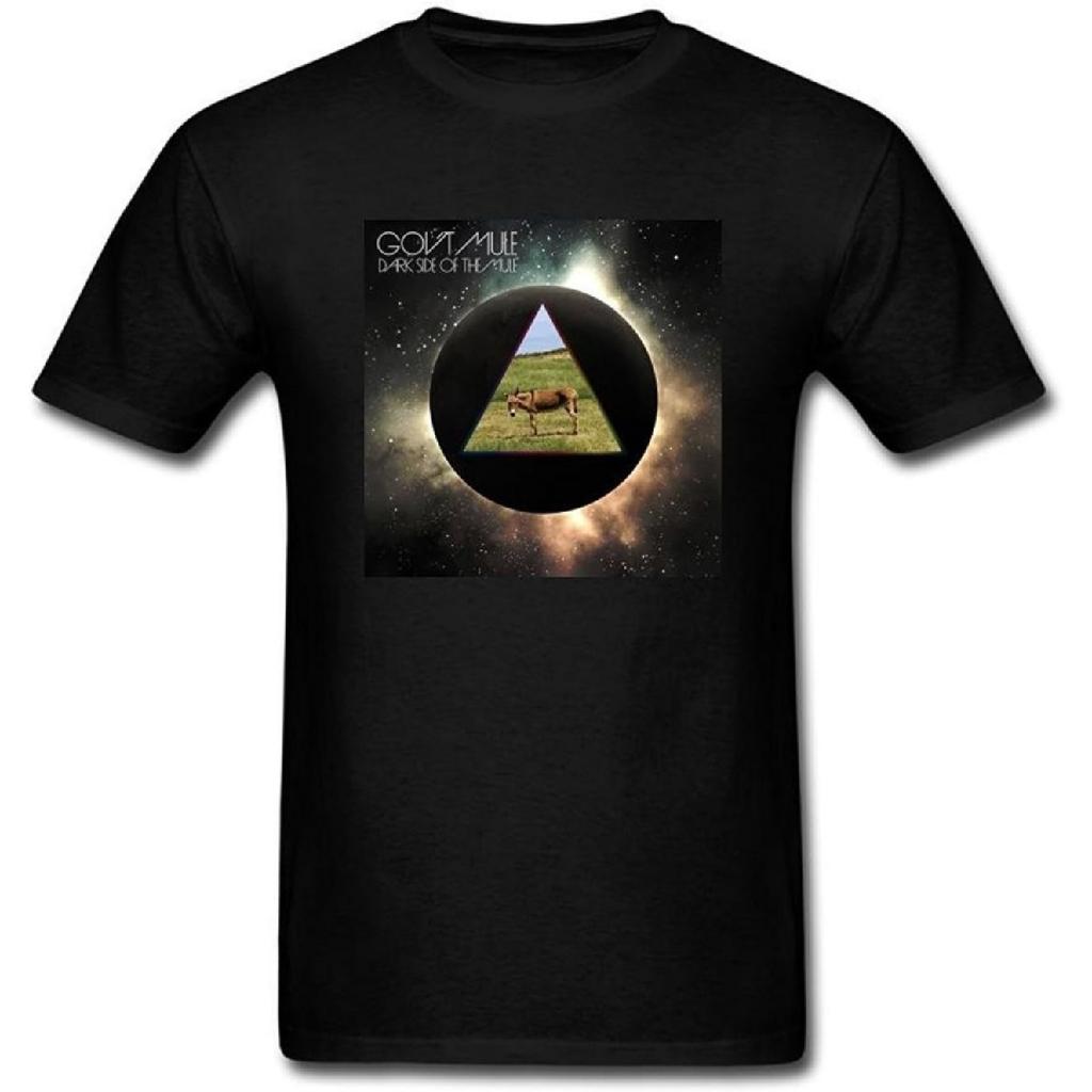 JXK Men's Gov't Mule Band Logo Dark Side Of the Mule T-Shirt M ColorName Short Sleeve