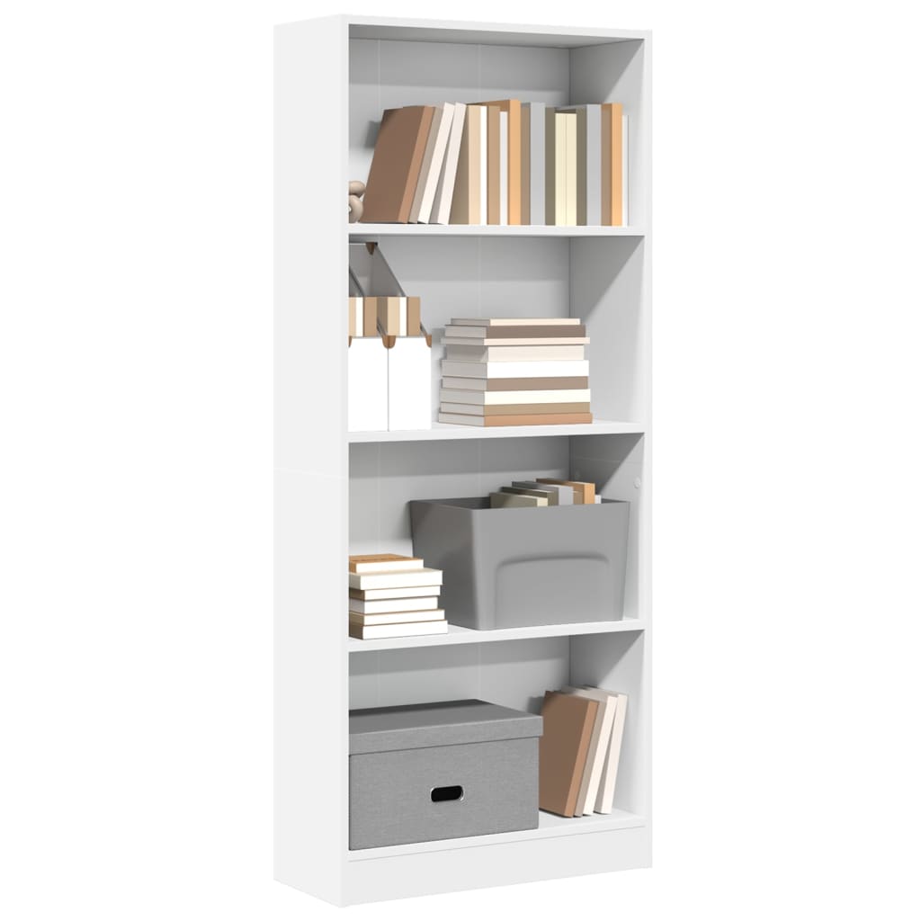Bookshelf White 60 x 24 x 143 cm Particleboard