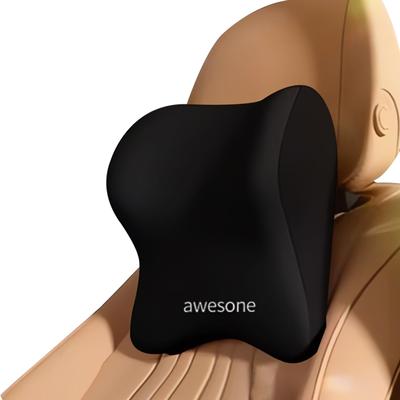 Подушка для шеи в автомобиль, Подушка для шеи из пены с эффектом памяти, Шейный подголовник для шеи и головы, Для долгих поездок на машине, Легко стирается [Большая, Мягкая/Хлопок с эффектом памяти], Подушка, Поддержка,