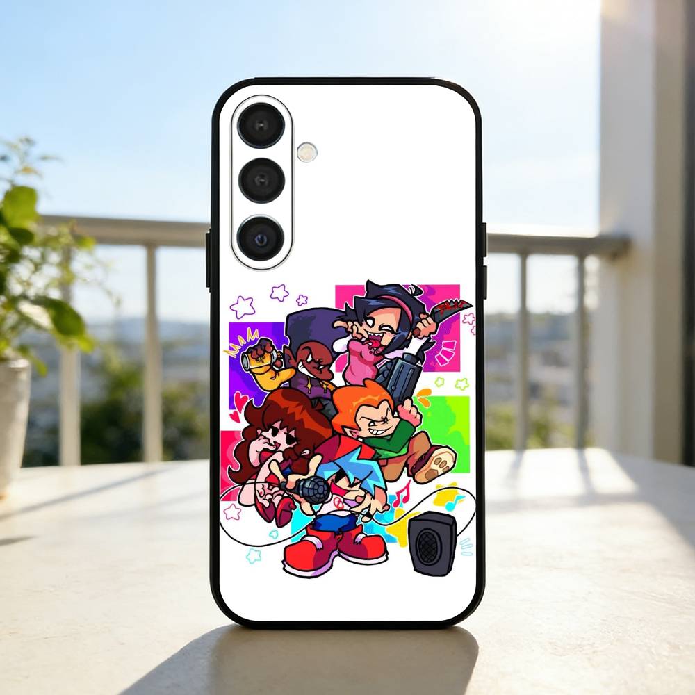 Game F-Friday Night F-Funkin Phone Case For Samsung A73,A21s,A22,A31,A32,A52,A53,A71,A80,Soft Black Shell