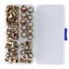 100PCS Threaded Inserts M3‑M8 Portable Galvanized Carbon Steel High Strength Rivet Nuts Assortment100PCS